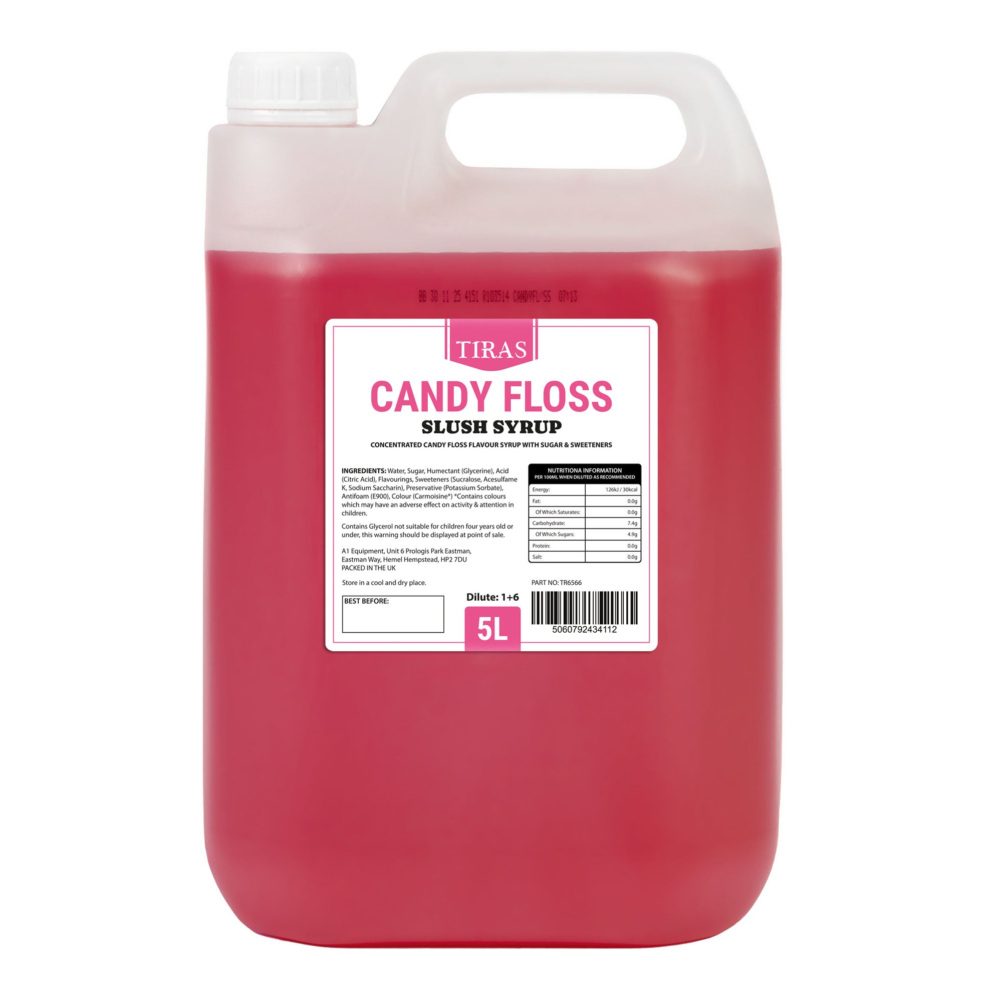 Tiras Candy Floss Slush Syrup 5 Litre