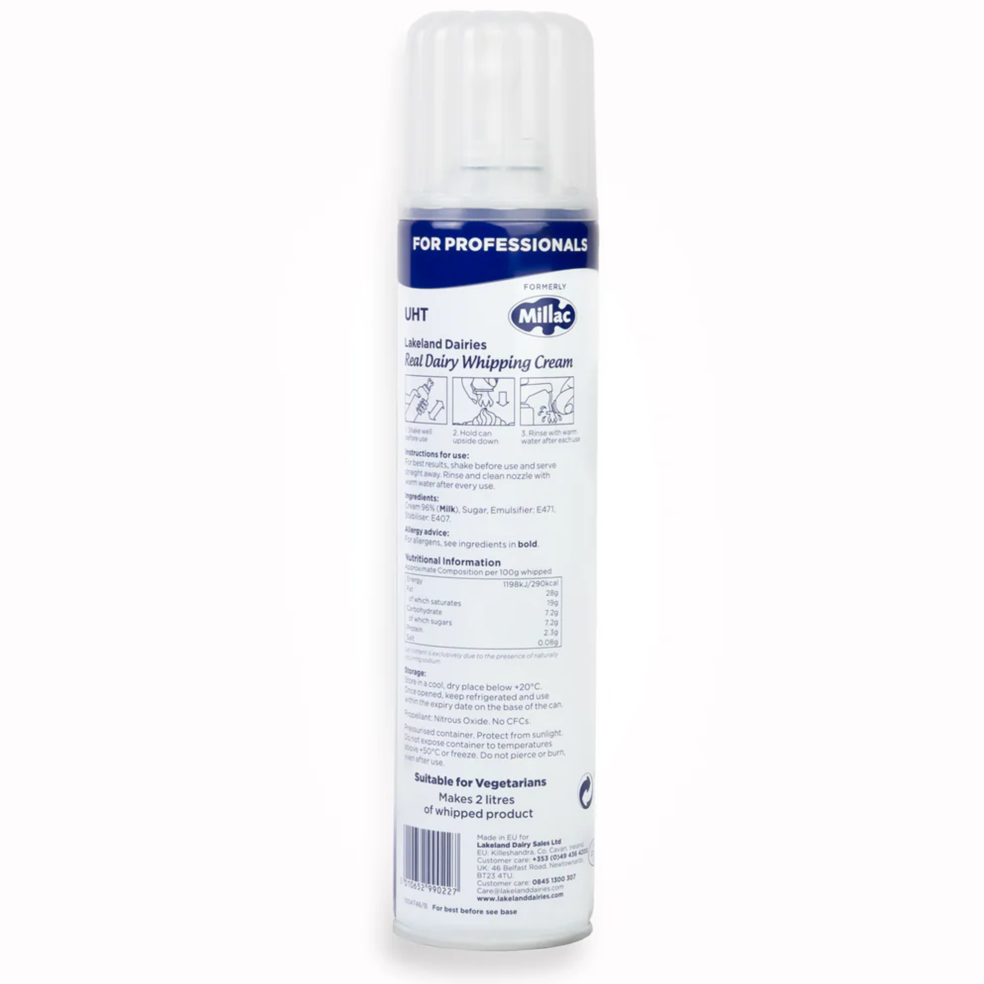 Lakeland Dairies Lakeland Dairy Instant Whipped Cream 500g