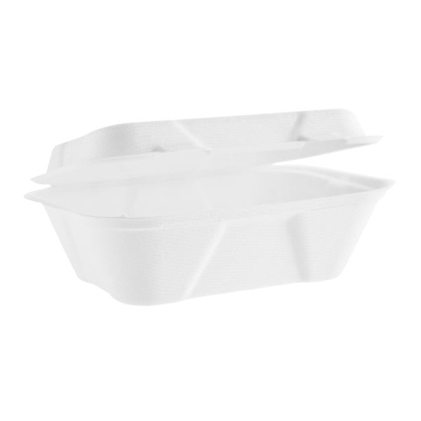 White ceramic bowls on a white background