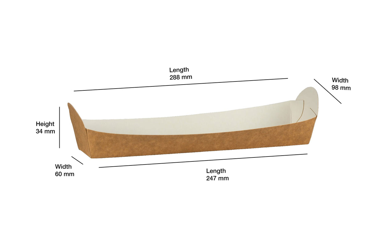 greenpak Baguette Tray Compostable Kraft