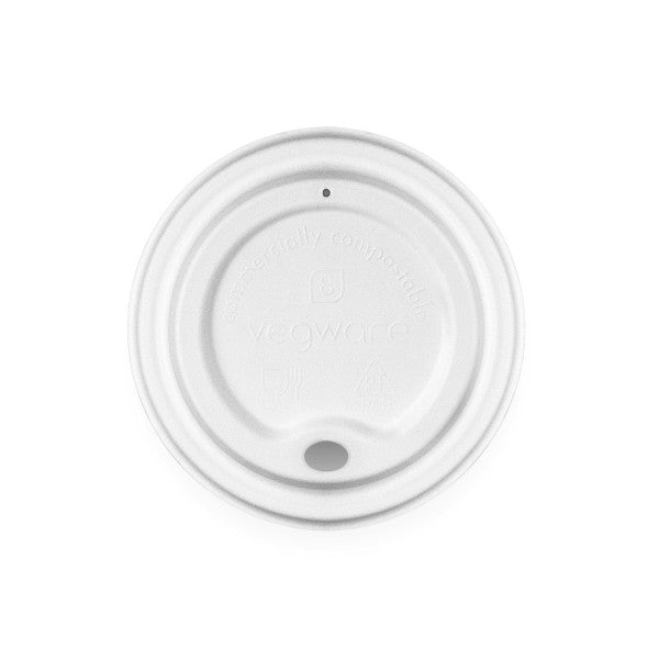 White plastic lid on a white background
