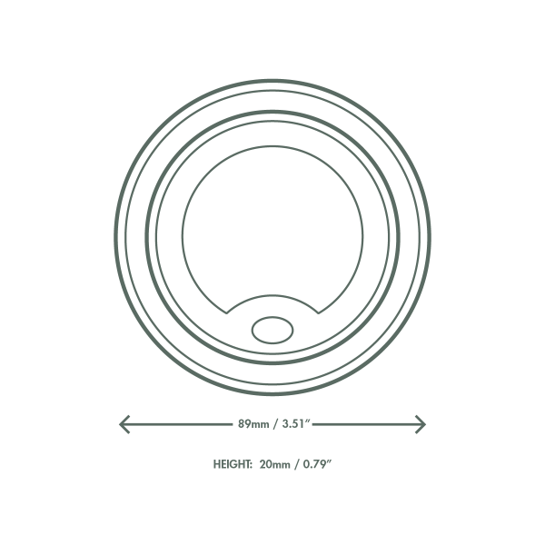 Technical drawing of a circular component with dimensions labeled