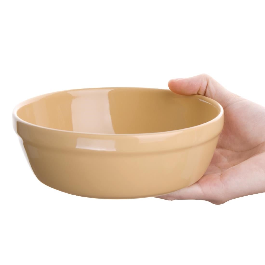 Olympia Stoneware Round Pie Bowls 156mm (6 pack)