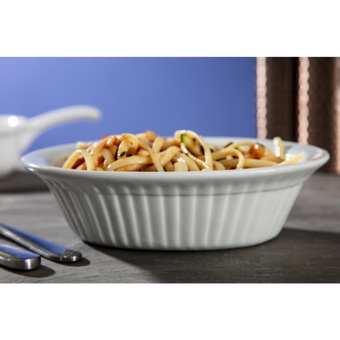 Olympia Whiteware Oval Pie Dishes 170mm (6 pack)