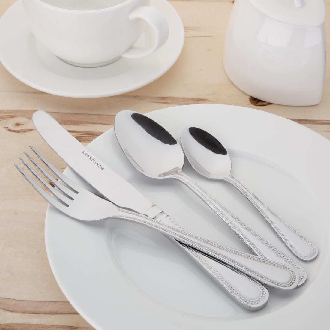 Olympia Bead Dessert Spoon (12 Pack)