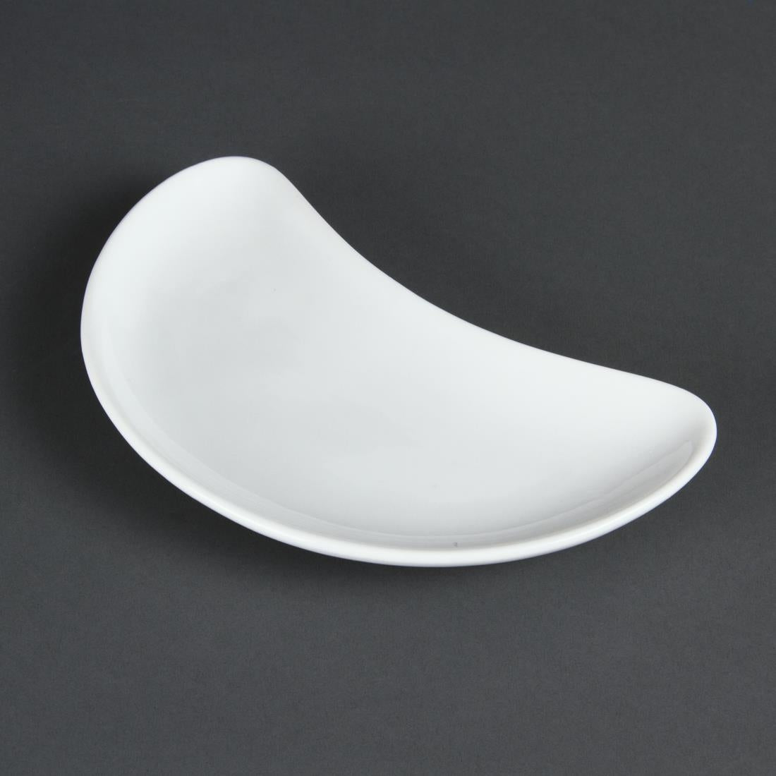 Olympia Whiteware Crescent Salad Plates 200mm (12 pack)