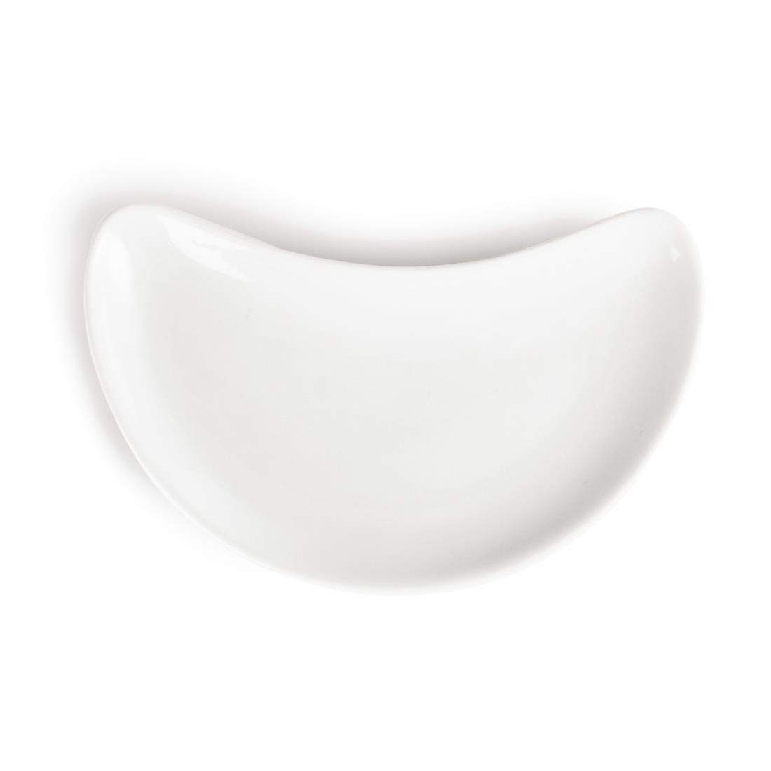 Olympia Whiteware Crescent Salad Plates 200mm (12 pack)