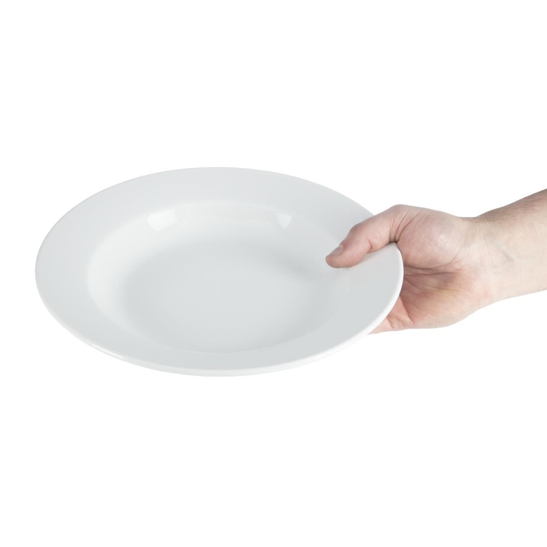 Olympia Whiteware Deep Plates 270mm 430ml (6 pack)