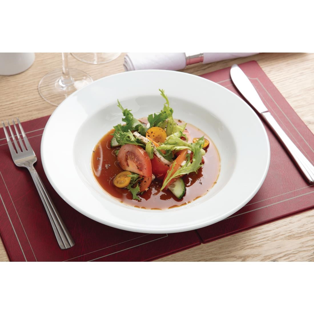 Olympia Whiteware Deep Plates 270mm 430ml (6 pack)