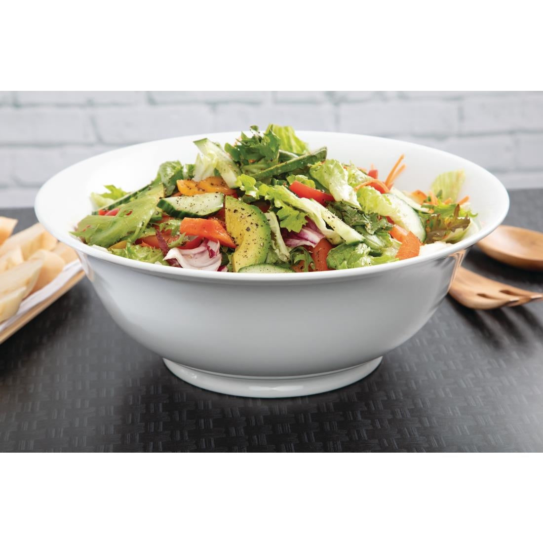 Olympia Whiteware Serving Platter Large Salad Bowl 330mm