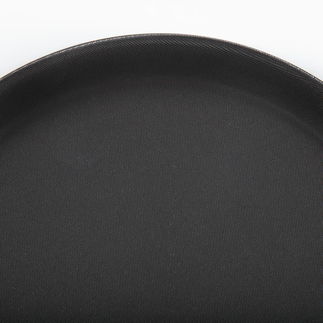 Olympia Kristallon Polypropylene Round Non-Slip Tray Black 280mm