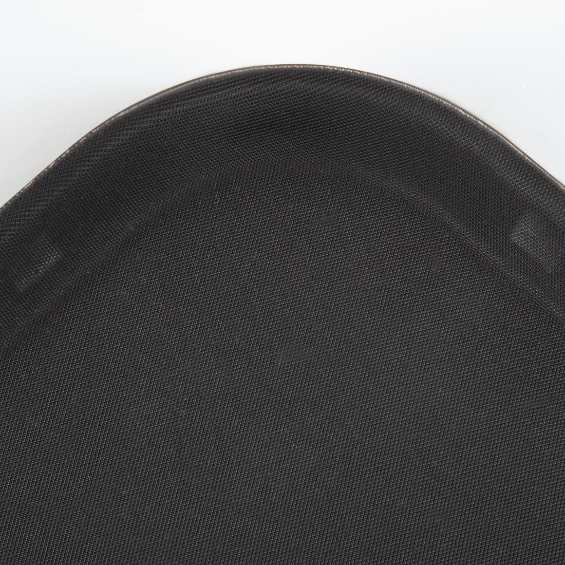 Olympia Kristallon Polypropylene Rectangular Non-Slip Tray Black 457mm