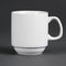 Olympia Whiteware Stacking Mugs 284ml 10oz - Pack of 12