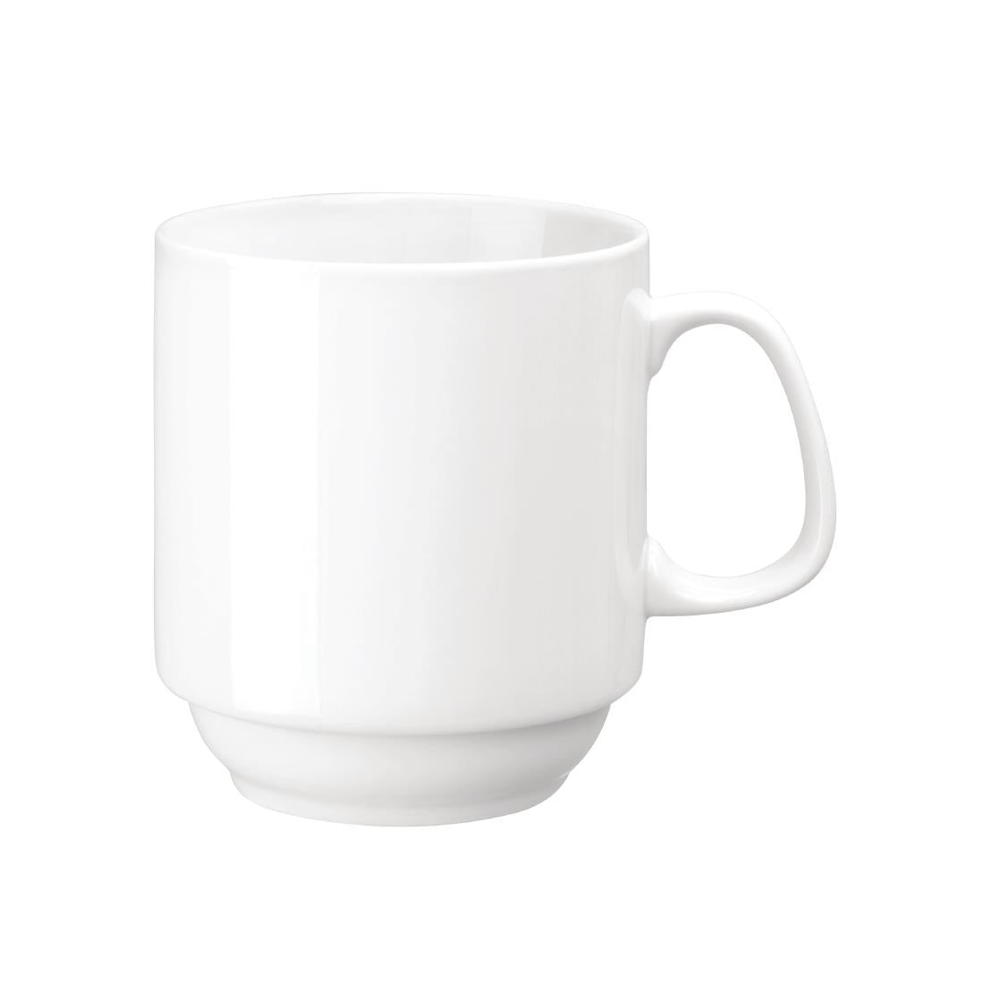 Olympia Whiteware Stacking Mugs 284ml 10oz (12 Pack)