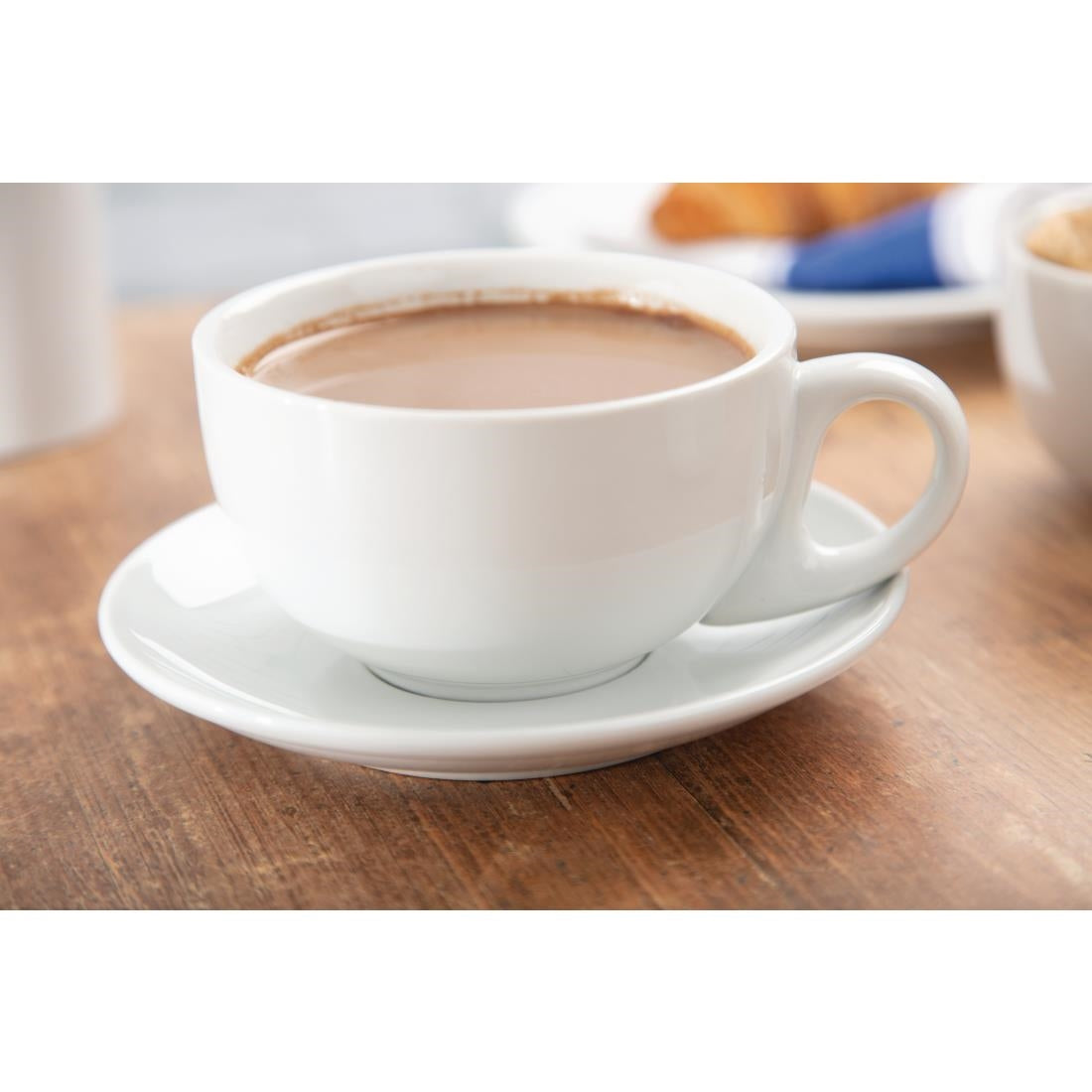 Olympia Whiteware Cappuccino Cups 10oz 284ml (12 pack)