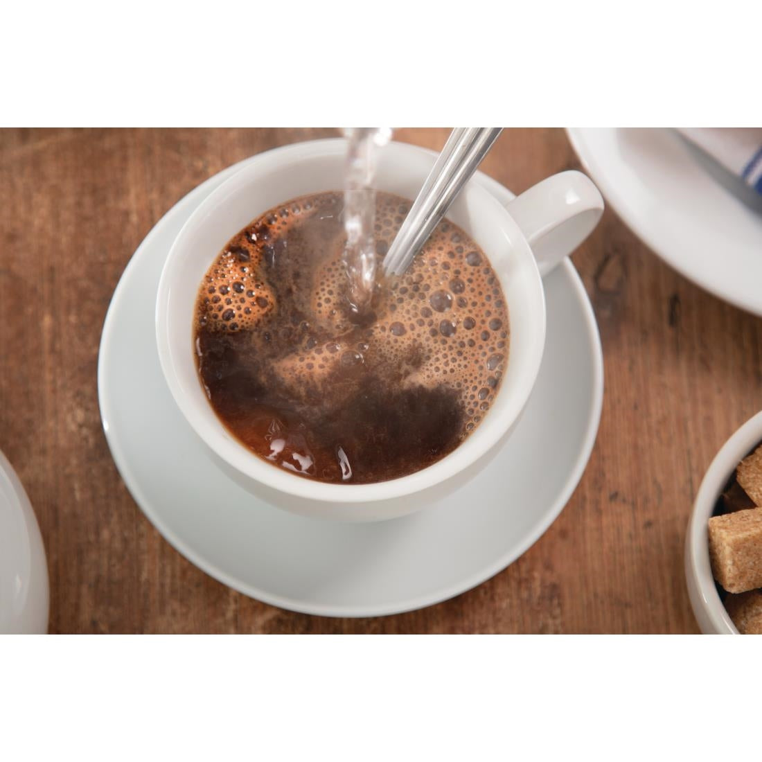 Olympia Whiteware Cappuccino Cups 10oz 284ml (12 pack)
