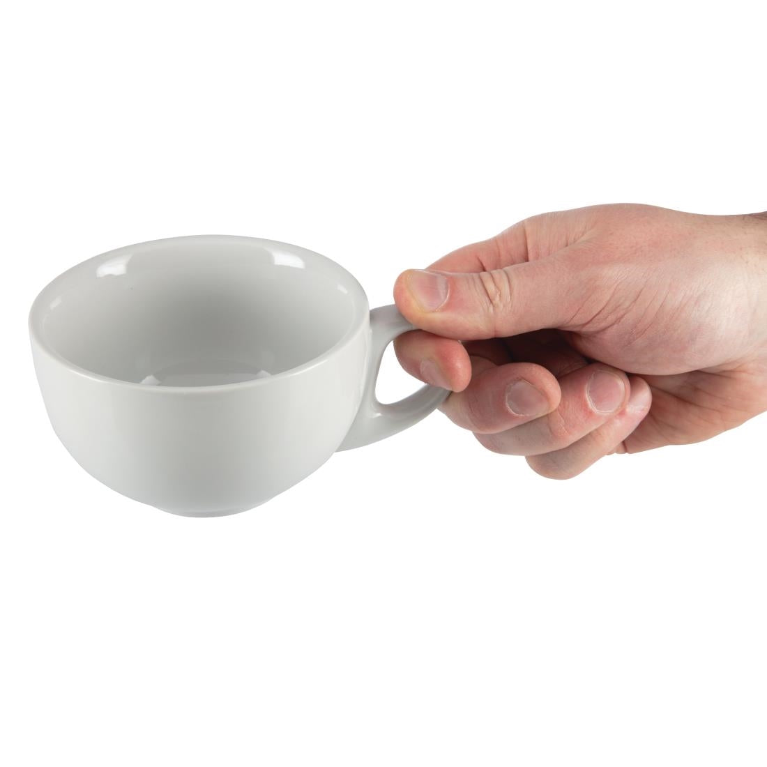 Olympia Whiteware Cappuccino Cups 10oz 284ml (12 pack)