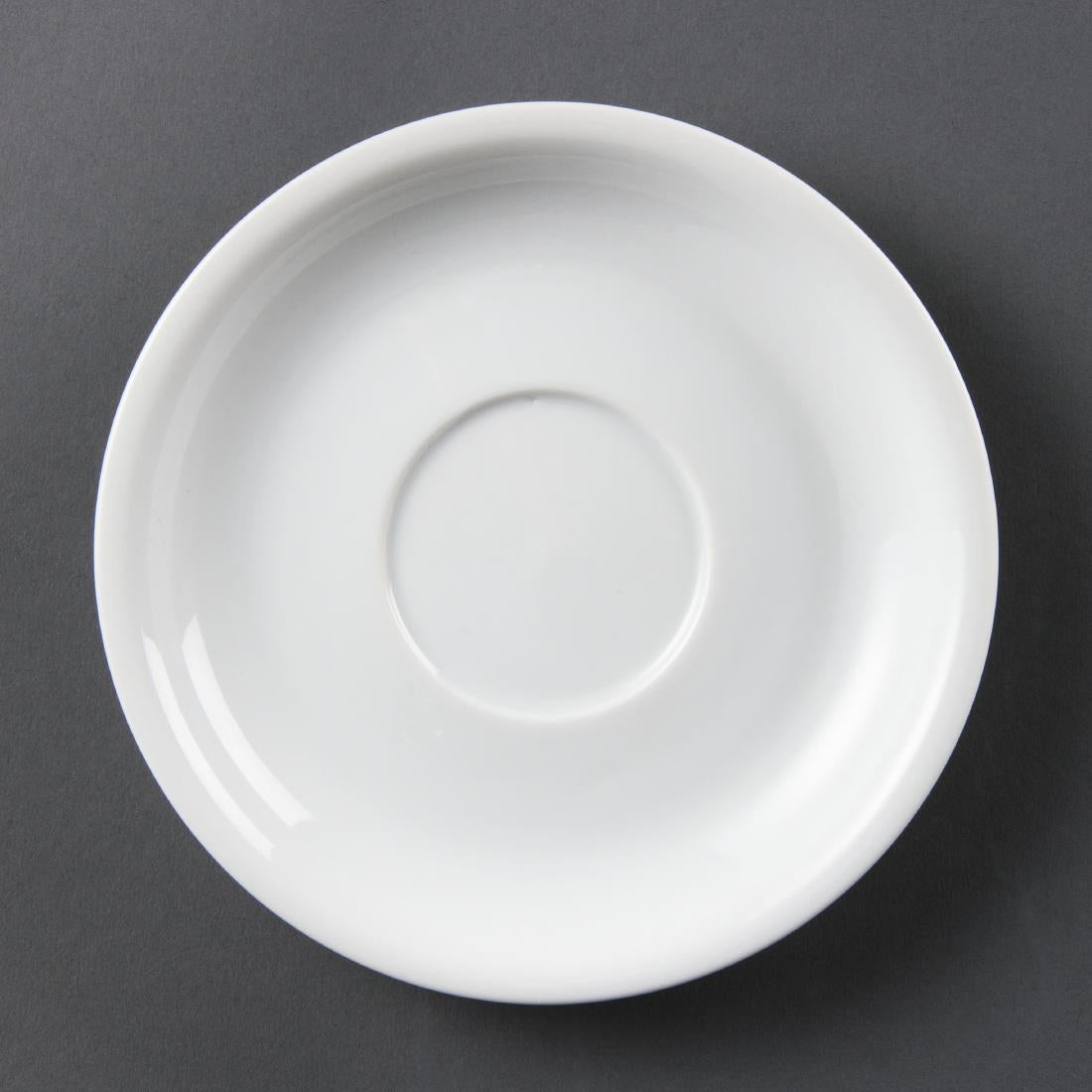 Olympia Whiteware Cappuccino Saucers 160mm (12 Pack)