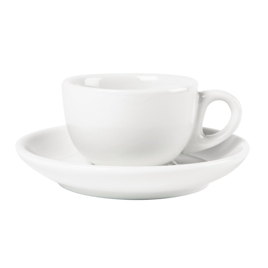 Olympia Whiteware Espresso Saucers (12 pack)