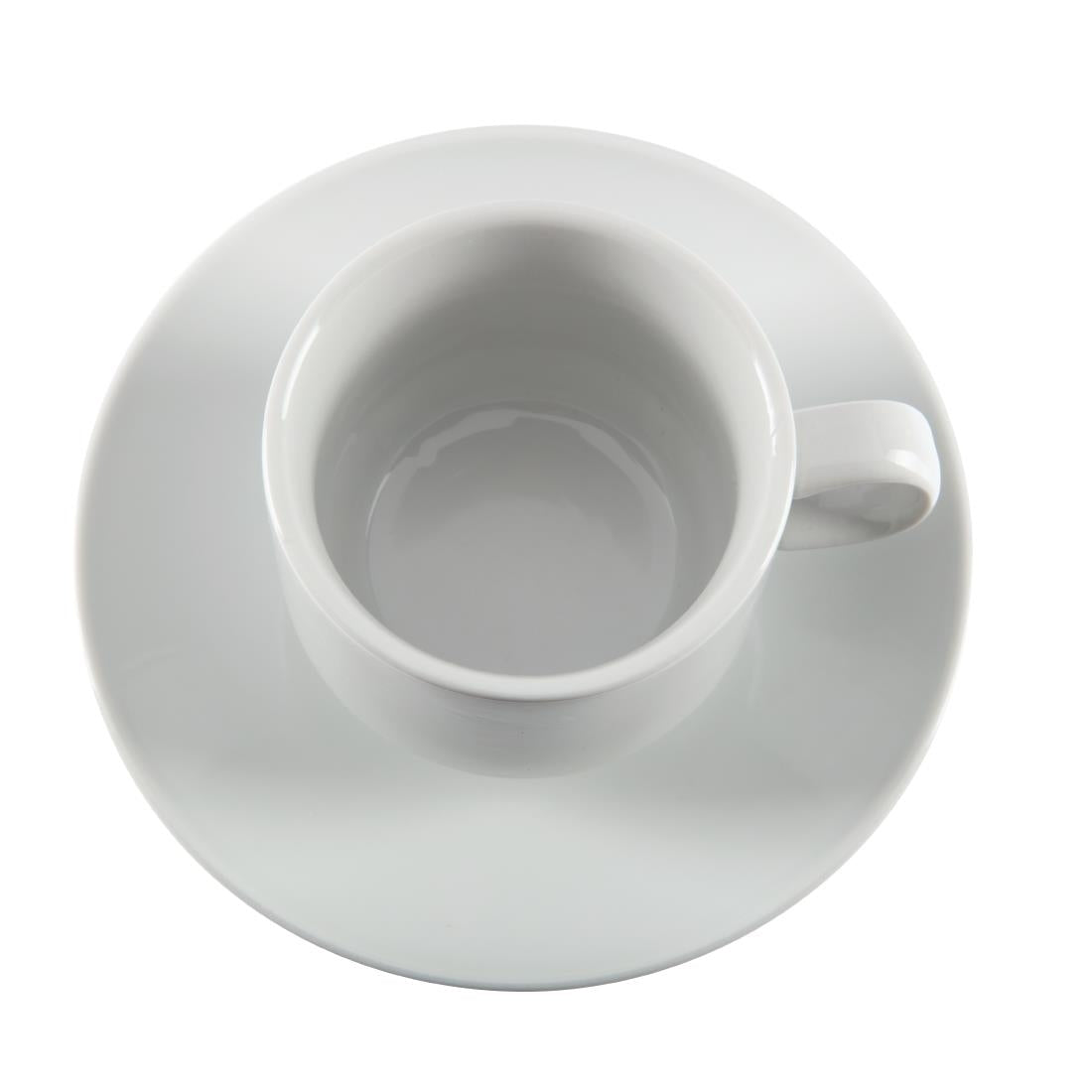 Olympia Whiteware Stacking Tea Cups 7oz 200ml (12 pack)