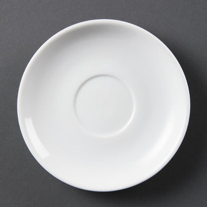 Olympia Whiteware Stacking Saucers 150mm (12 Pack)