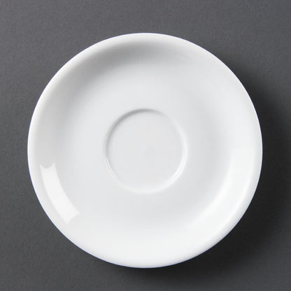 Olympia Whiteware Cappuccino Saucers (12 pack)