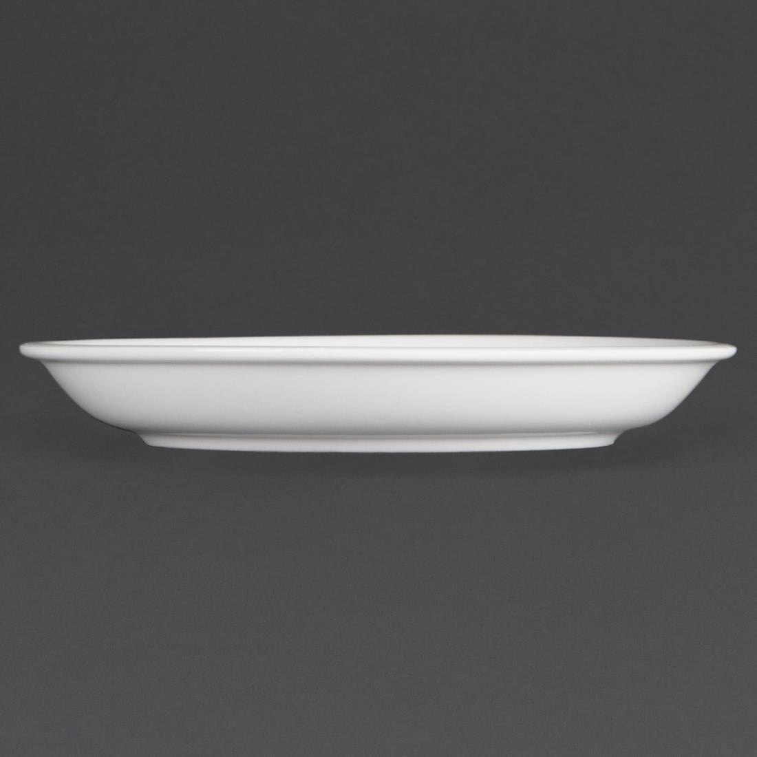 Olympia Whiteware Cappuccino Saucers (12 pack)