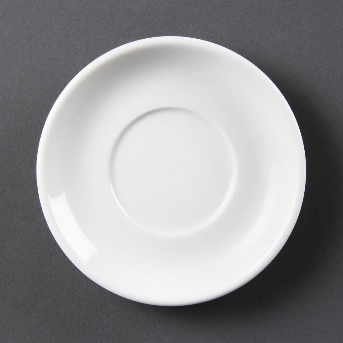 Olympia Whiteware Stacking Espresso Saucers (12 Pack)