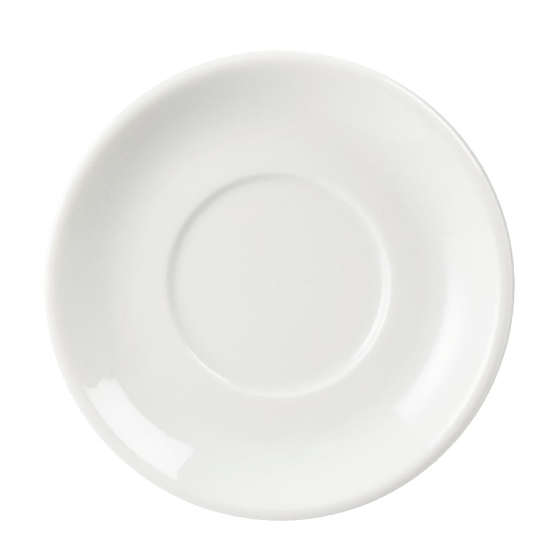 Olympia Whiteware Stacking Espresso Saucers (12 Pack)
