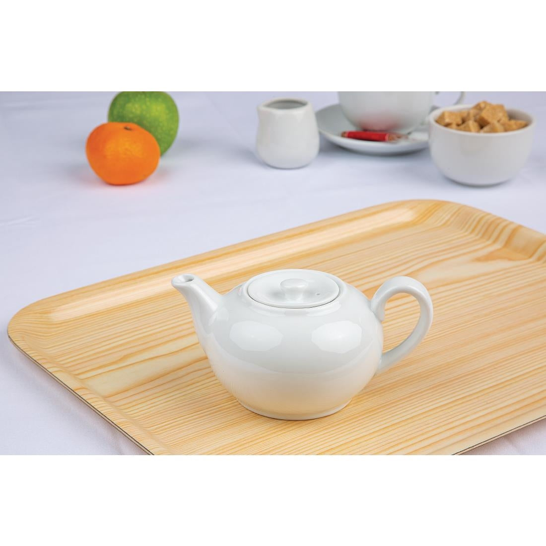 Olympia Whiteware Teapots 426ml (4 pack)