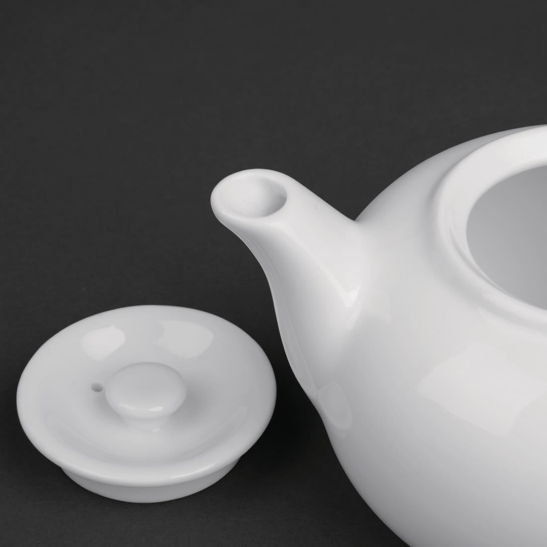Olympia Whiteware Teapots 876ml (4 pack)