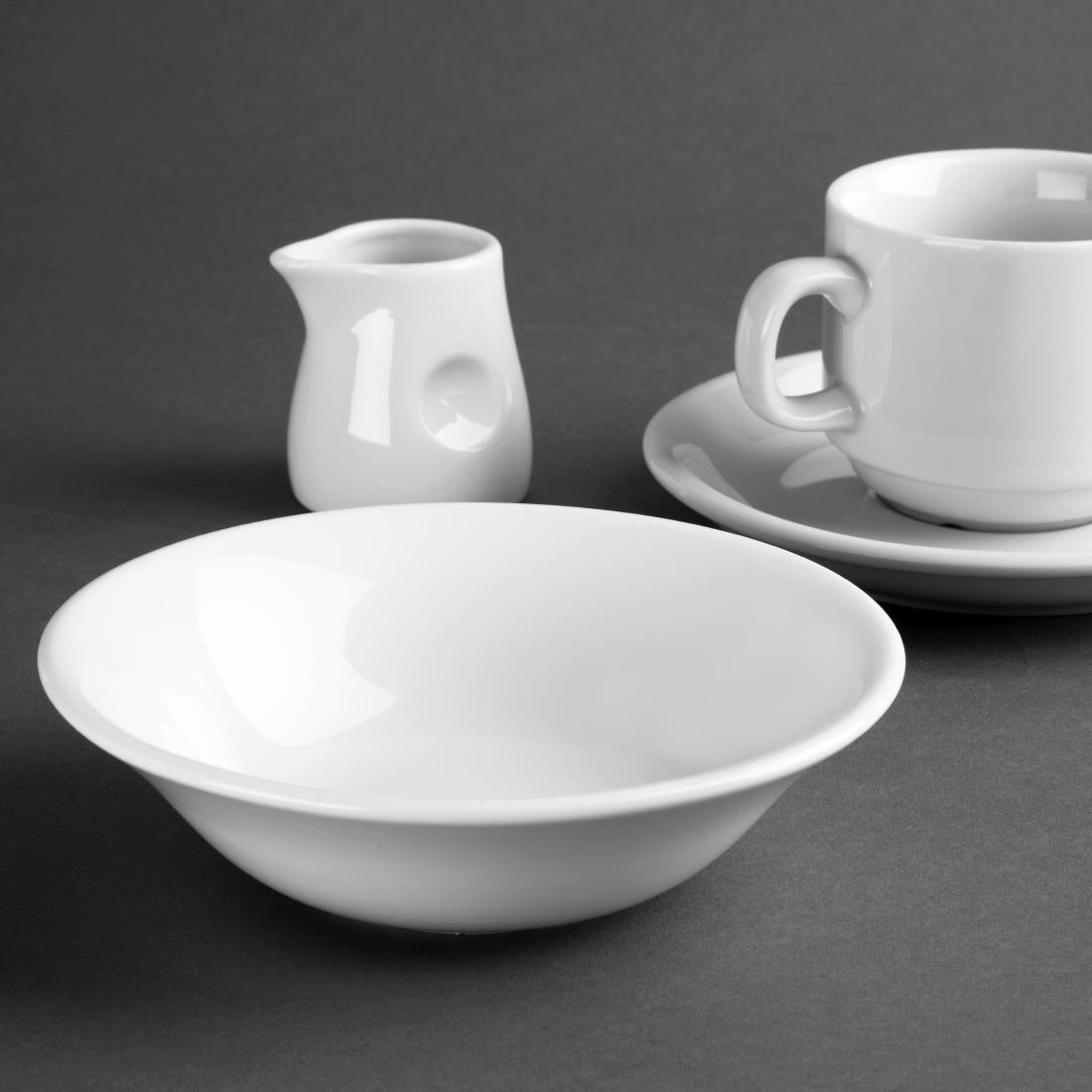 Olympia Whiteware Oatmeal Bowls 150mm 300ml (12 Pack)