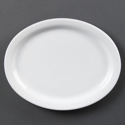 Olympia Whiteware Oval Platters 250mm (6 pack)