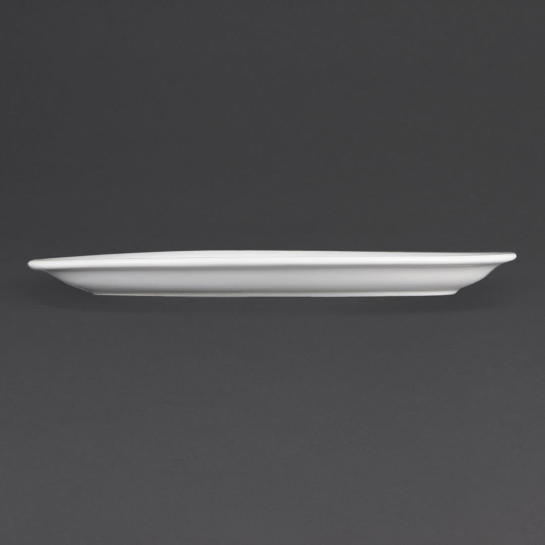Olympia Whiteware Oval Platters 250mm (6 pack)