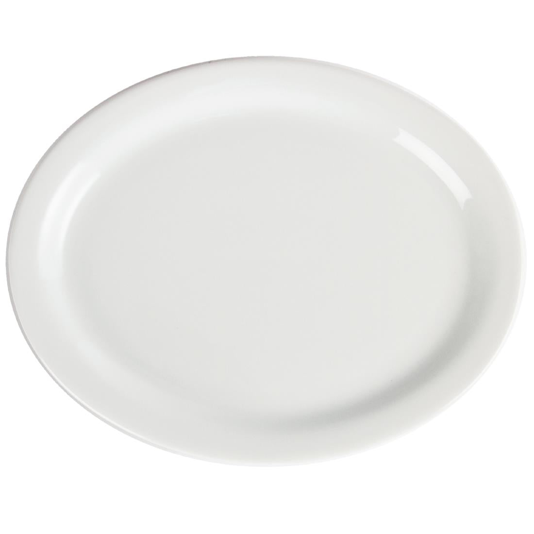 Olympia Whiteware Oval Platters 250mm (6 pack)