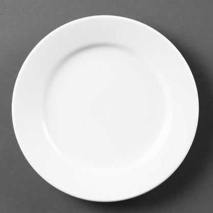 Olympia Whiteware Wide Rimmed Plates 165mm (12 Pack)