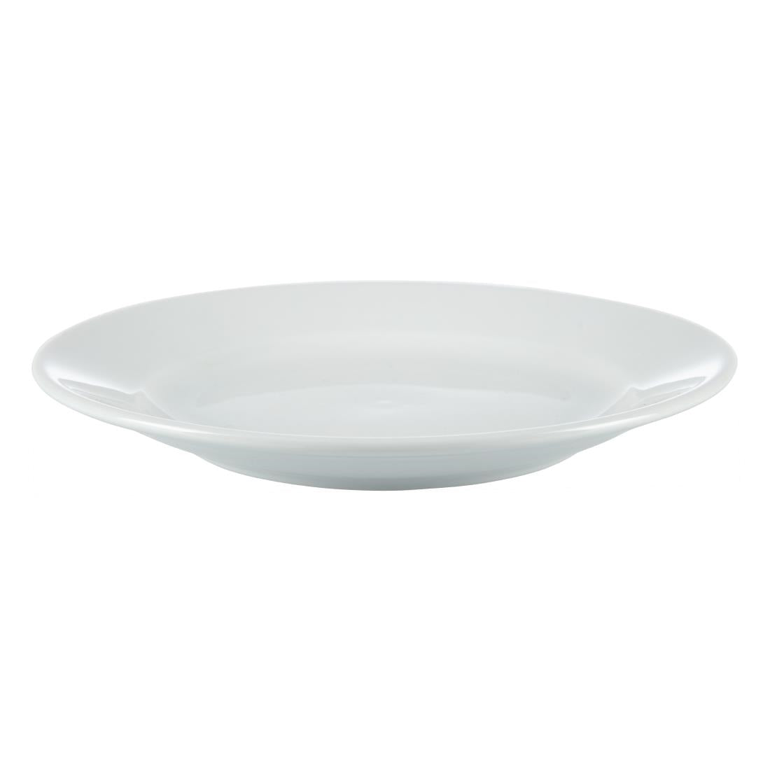 Olympia Whiteware Wide Rimmed Plates 165mm (12 Pack)