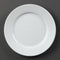 Olympia Whiteware Wide Rimmed Plates 202mm - Pack of 12