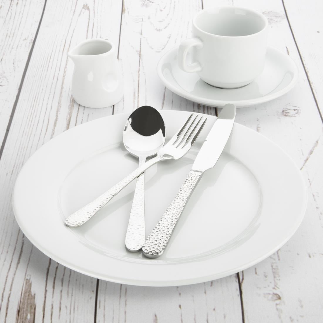 Olympia Whiteware Wide Rimmed Plates 250mm (12 Pack)