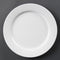 Olympia Whiteware Wide Rimmed Plates 280mm - Pack of 6