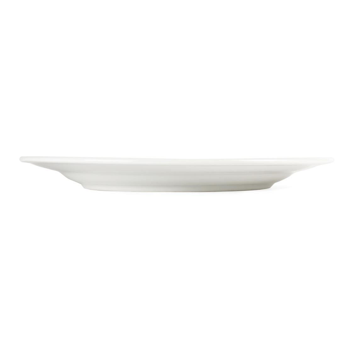 Olympia Whiteware Wide Rimmed Plates 310mm (6 Pack)