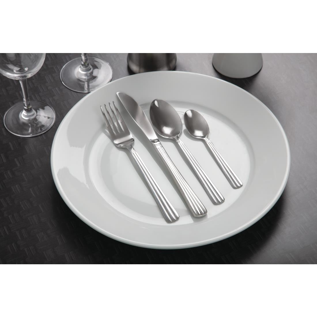 Olympia Whiteware Wide Rimmed Plates 310mm (6 Pack)