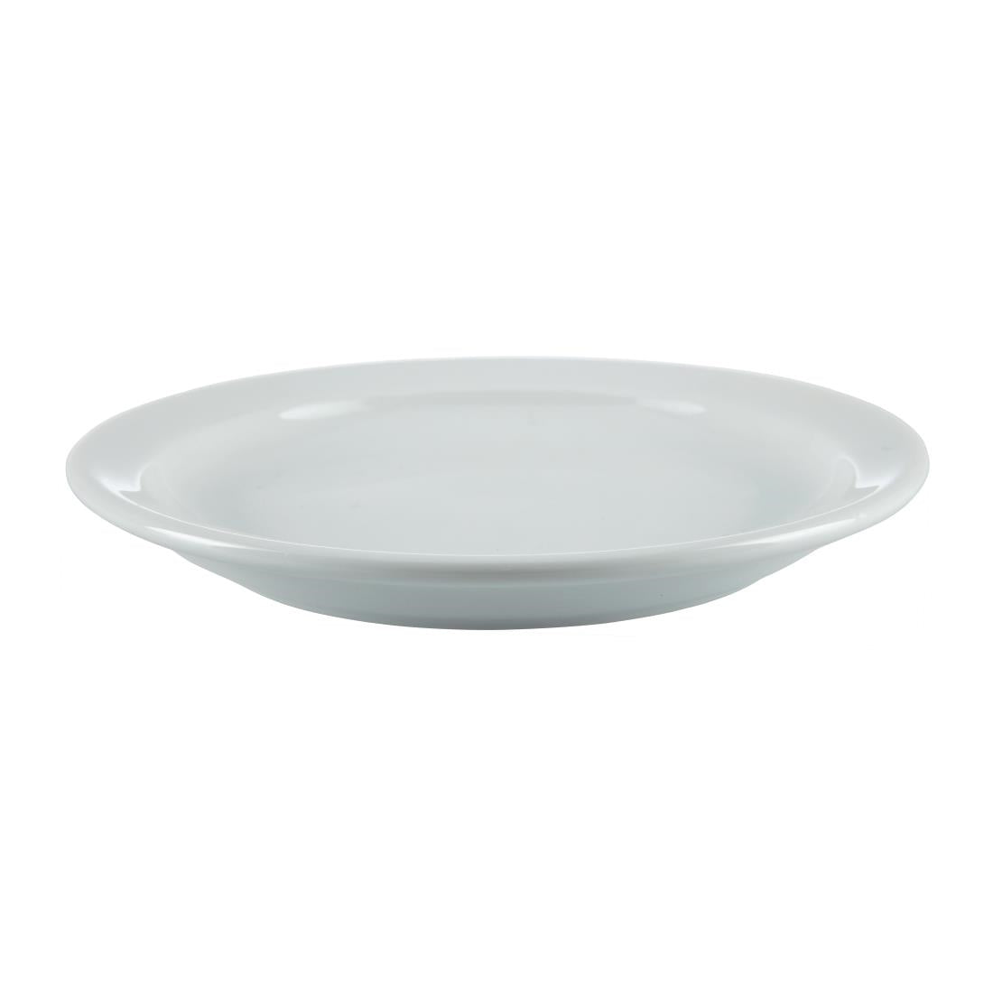 Olympia Whiteware Narrow Rimmed Plates 150mm (12 pack)