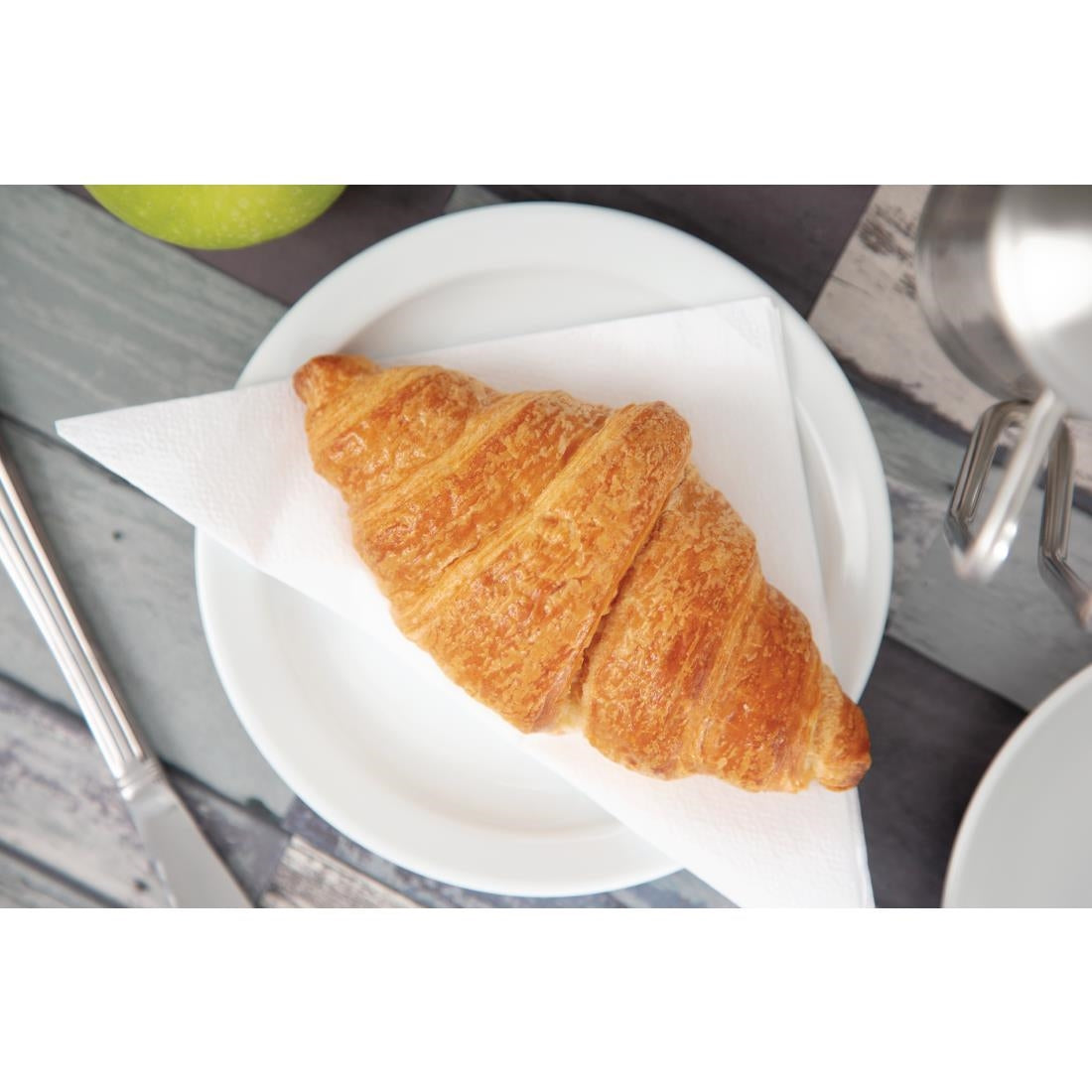 Olympia Whiteware Narrow Rimmed Plates 150mm (12 pack)