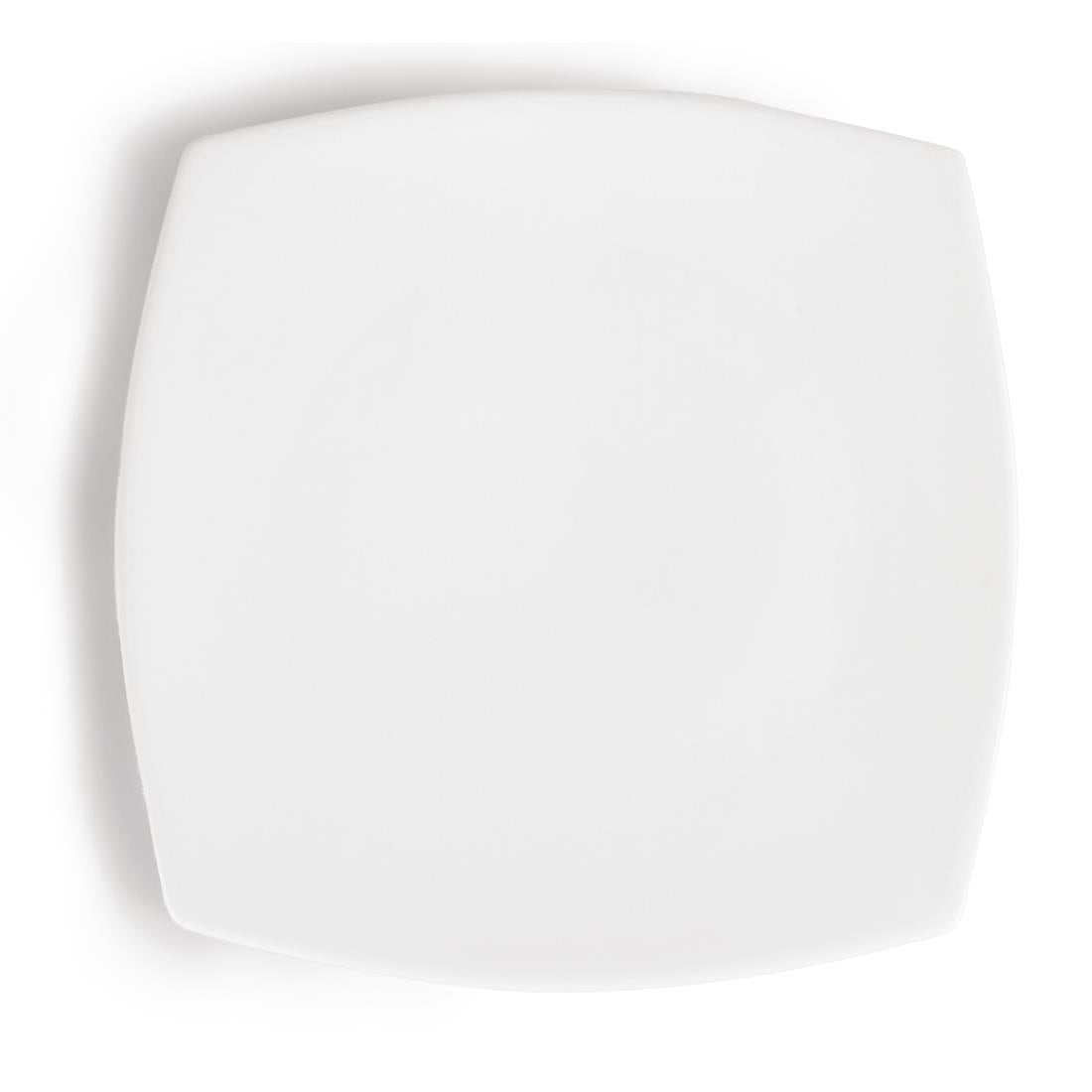 Olympia Whiteware Rounded Square Plates 270mm (6 pack)