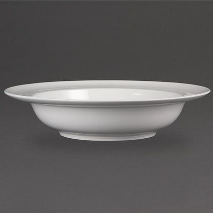 Olympia Whiteware Wide Rim Bowls 228mm 710ml/25oz (4 pack)