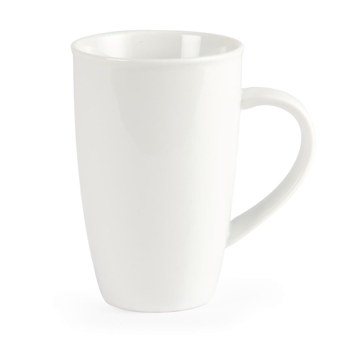 Olympia Whiteware Latte Mugs 400ml 14oz (6 pack)