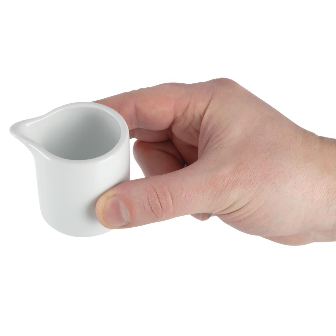 Olympia Whiteware Milk and Cream Jugs 57ml (6 Pack)