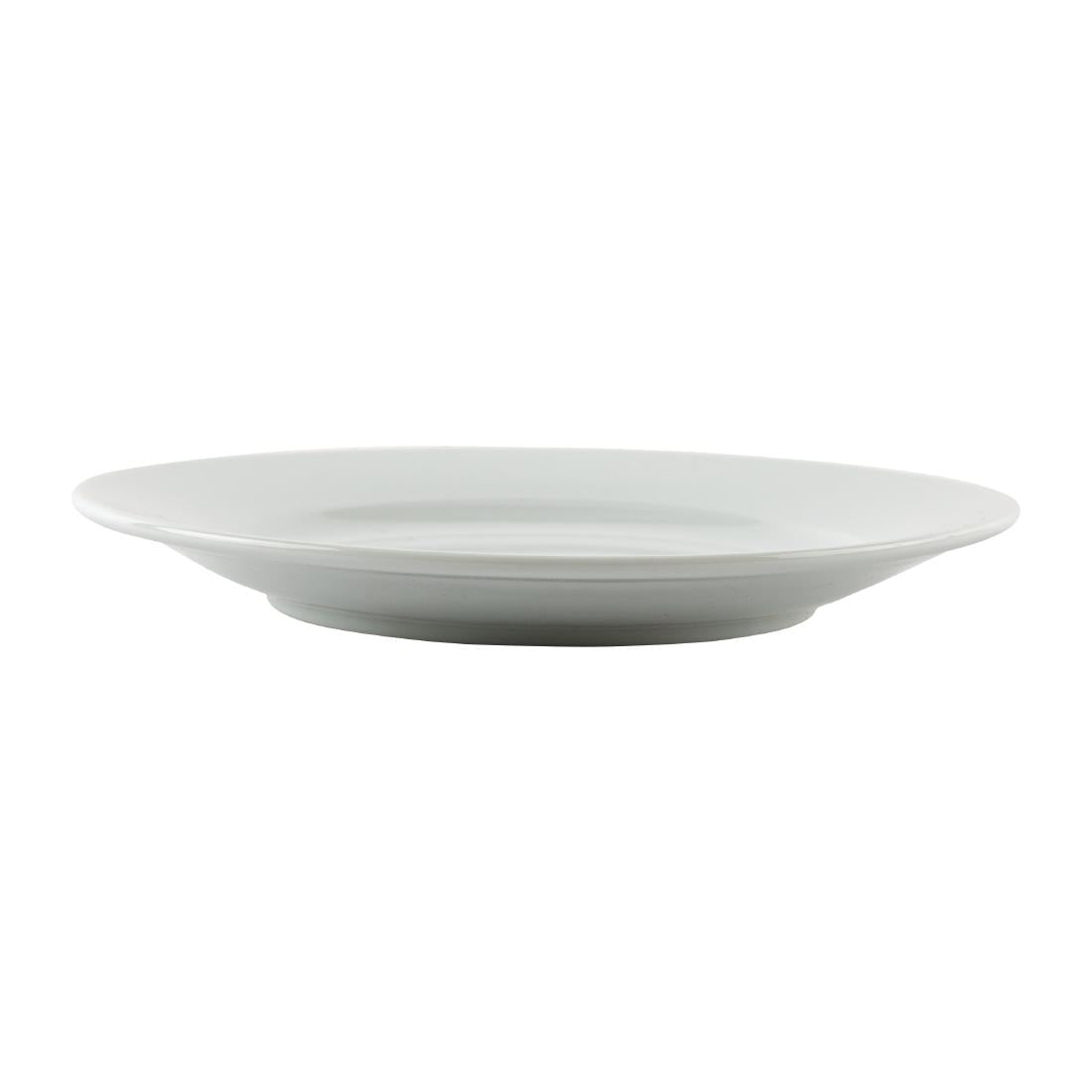 Olympia Athena Wide Rimmed Plates 165mm/6 1/2" White (12 Pack)