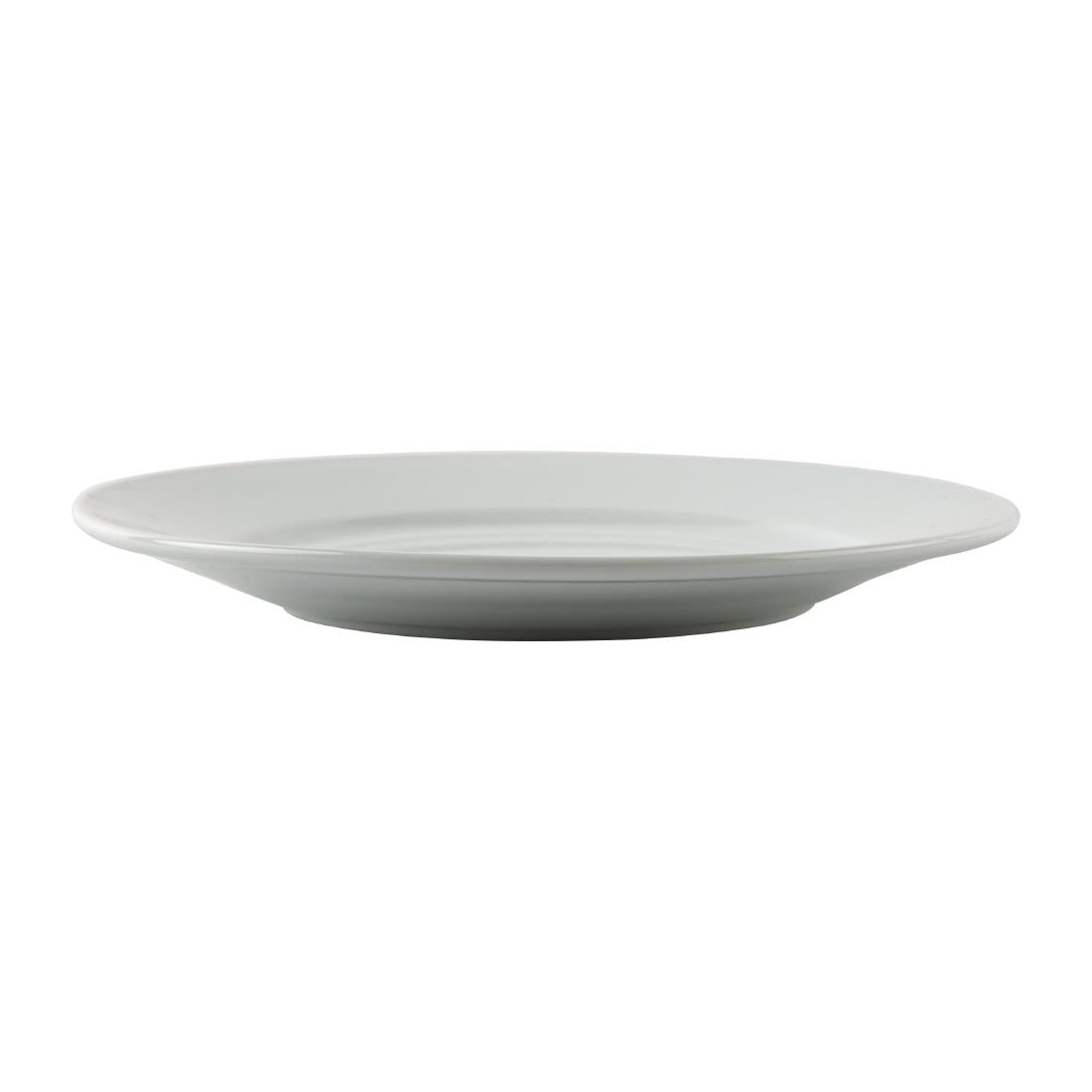 Olympia Athena Wide Rimmed Plates 228mm/9" White (12 Pack)